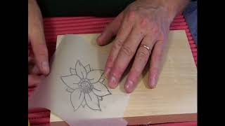 Woodcarving How to transfer drawings on wood [upl. by Nnahteb913]