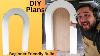 DIY Arch Backdrop How to trace arches and cut straight lines [upl. by Ertnod]