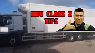 HGV CLASS 2 TIPS FOR NEW STARTERS [upl. by Cerallua]