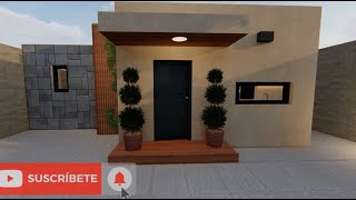 Casa 9 x 9 m con opción de ampliación planosdecasas fachadas [upl. by Tegdirb]