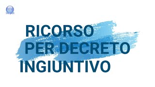 Come depositare un Ricorso per Decreto Ingiuntivo netlex 39 [upl. by Nnylyrehc]