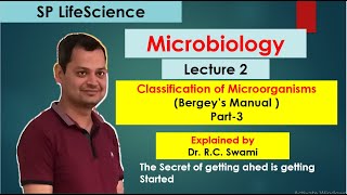 microbiology lecture 2 part 3 Bergeys Manual [upl. by Riatsila]