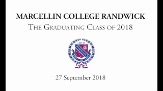 Marcellin College Randwick  2018 Graduation Video [upl. by Lashond]