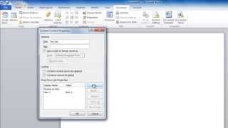 How to Create a Drop Down List in Word [upl. by Naimad631]