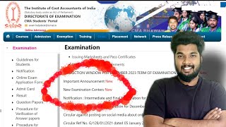 3 Important Update for CMA Students for Dec 2023  in Malayalam  Sagar Sindhu [upl. by Jovi726]