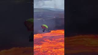 Did high winds cause a skydiver to drift in to a pond full of Flamin Hot Cheetos sauce [upl. by Anairuy298]