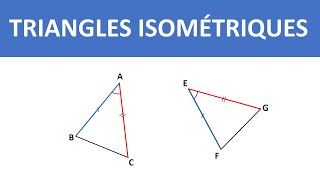 TRIANGLES ISOMÉTRIQUES  COURS  ► 3ÈME ANNÉE COLLÈGE  3APIC BIOF [upl. by Manoop]