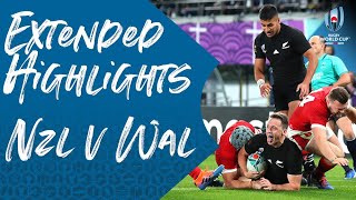 Extended Highlights New Zealand 4017 Wales  Rugby World Cup 2019 [upl. by Atrim]