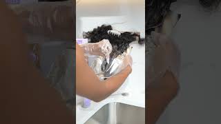 DIY Hair Coloring  How To Dye Hair Extensions  Go Sleek x Dark amp Lovely [upl. by Seugram887]