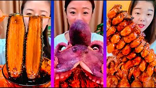 ASMR Weird Seafoods Mukbang  Extreme Spicy Octopus Challenge🐙 Eating Spicy Seafoods Compilation [upl. by Anelah760]