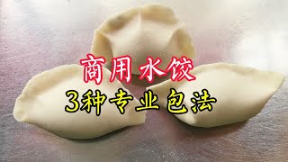 商用水饺都怎么包？这3种包法，学会任何1种都能开店 [upl. by Elaynad830]