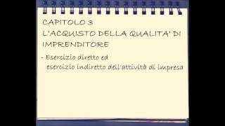 8 Diritto Commerciale  Diritto dellImpresa  Capitolo 3 parte I [upl. by Danila]