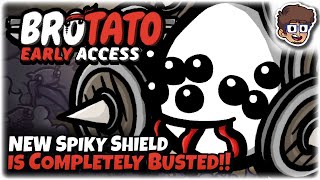 NEW Spiky Shield is Completely BUSTED  Brotato Early Access  Danger 5 [upl. by Dloraj]