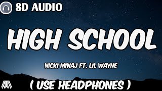 Nicki Minaj High School feat Lil Wayne Clean Lyric Video [upl. by Haldi]