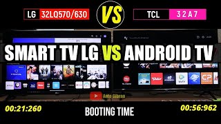 Smart TV vs Android TV  LG 32LQ570 vs TCL 32A7  webOS vs Android TV [upl. by Annekahs]