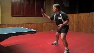 Backhand Topspin  Table Tennis  PingSkills [upl. by Ynnohj]