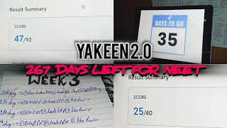 267 DAYS LEFT FOR NEETBEATING BACKLOGS 😤YAKEEN 20NEET 2025 STUDYVLOG [upl. by Camella]