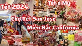 Chợ 29 Tết San Jose Bắc California Mỹ 2024 sau những ngày mưa bão vắng vẻ thưa thớt người bán mua [upl. by Bevers]