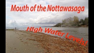 High Water levels at the mouth of the Nottawasaga River [upl. by Adnylg577]