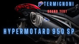 HYPERMOTARD 950SP  TERMIGNONI sound test [upl. by Waine]