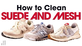 New Balance Shoe Cleaning Tutorial  Suede and Mesh [upl. by Ahsiekit]