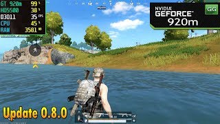 PUBG Mobile Sanhok on Nvidia 920m  920mx  Core i5  2018 Benchmark Test [upl. by Aihk664]