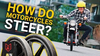 Can a FlatTread Motorcycle Turn How Motorbikes Steer [upl. by Baptist]