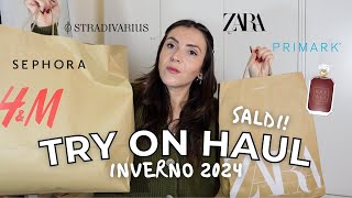 TRY ON HAUL SALDI 2024 zara primark stradivarius hampm maria silvestro [upl. by Tobiah]