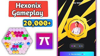 Hexonix Multiplayer Gameplay  How To Play Hexonix Game In Arc8 [upl. by Llenoj]