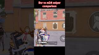 DSR VS M24 DAMAGE COMPARISON bgmi dsr m24 damagetest viral shortvideo comparison [upl. by Alemak]