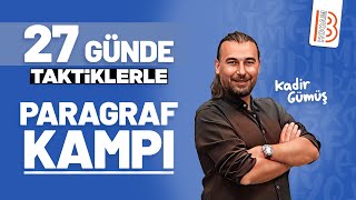 27 Günde Taktiklerle Paragraf Kampı  Kadir Gümüş  2025 [upl. by Millford]