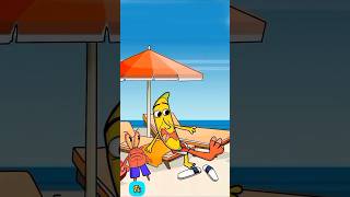 A Day At The Beach Gone Wrong🤣🤣🤣 Funny shortFC Animations [upl. by Thordis]