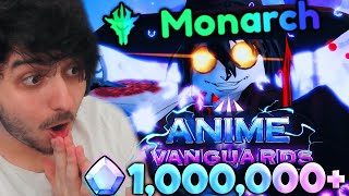 I Spent 1 MILLION Gems To Get 01 MONARCH ALUCARD in Anime Vanguards Roblox [upl. by Ewald]