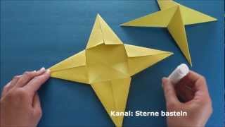 Weihnachtssterne Basteln  Weihnachten Basteln  Einfache Sterne basteln mit Papier [upl. by Norok]