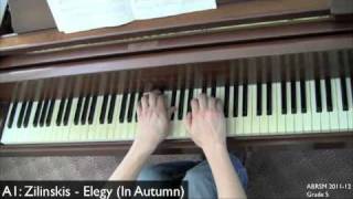 ABRSM 20112012 Grade 5 B2 Zilinskis  Elegy [upl. by Gibrian]