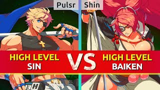 GGST ▰ Pulsr Sin vs Shin Baiken Guilty Gear Strive High Level Gameplay [upl. by Ashleigh]