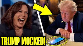 Trump BRUTALLY Mocked By Kamala After DISASTER Musk Interview [upl. by Edouard]