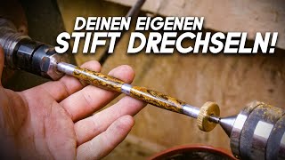 Edle Stifte Drechseln  ALLE SCHRITTE In Einem Video  Die Schritt Für Schritt Anleitung [upl. by Parks52]