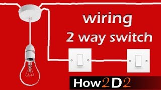 LIGHT SWITCH Wiring 2 way switch How to wire 2way light switch [upl. by Hasen]