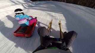 Piste de luge 7 km Diablerets Switzerland Go Pro [upl. by Ruelu]