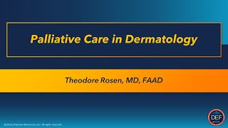 Palliative Care in Dermatology [upl. by Poliard]