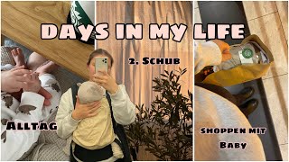 Days in my life  MamaAlltag  Shoppen mit Baby  2 Schub [upl. by Alaaj]