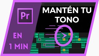 ⏩ Acelerar Audio Sin Cambiar TONO Premiere ⏪ Tutorial en 1 Minuto [upl. by Notneiuq]