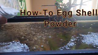 How to Make Egg Shell Powder [upl. by Anattar833]