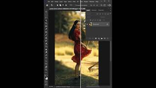 Photoshop hacks quick tips for perfectly blurred background photoshopshorts adobe shorts [upl. by Aziza]