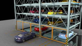 mechanical parking system PSH [upl. by Moncear]