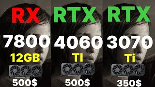 rx 7800 xt vs rtx 4070 vs Rx 6800 XT vs Rx 7700 XT vs Rtx 3070 TI vs RTX 4060 TI [upl. by Cannell673]