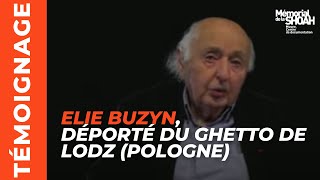 Elie Buzyn déporté du ghetto de Lodz Pologne au camp d’AuschwitzBirkenau [upl. by Moishe147]