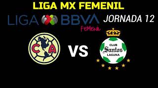 AMERICA VS SANTOS JORNADA 12 LIGA MX FEMENILAPERTURA 2024 HORARIO FECHA Y CANAL [upl. by Lede]