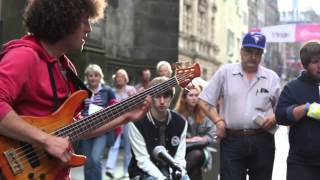 Maximon  bass guitar player  Edinburgh Fringe Festival 2013 [upl. by Xylia]